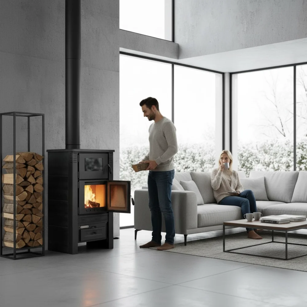 PRO-TERMO Krbová kamna TAURUS CERAMIC - černá