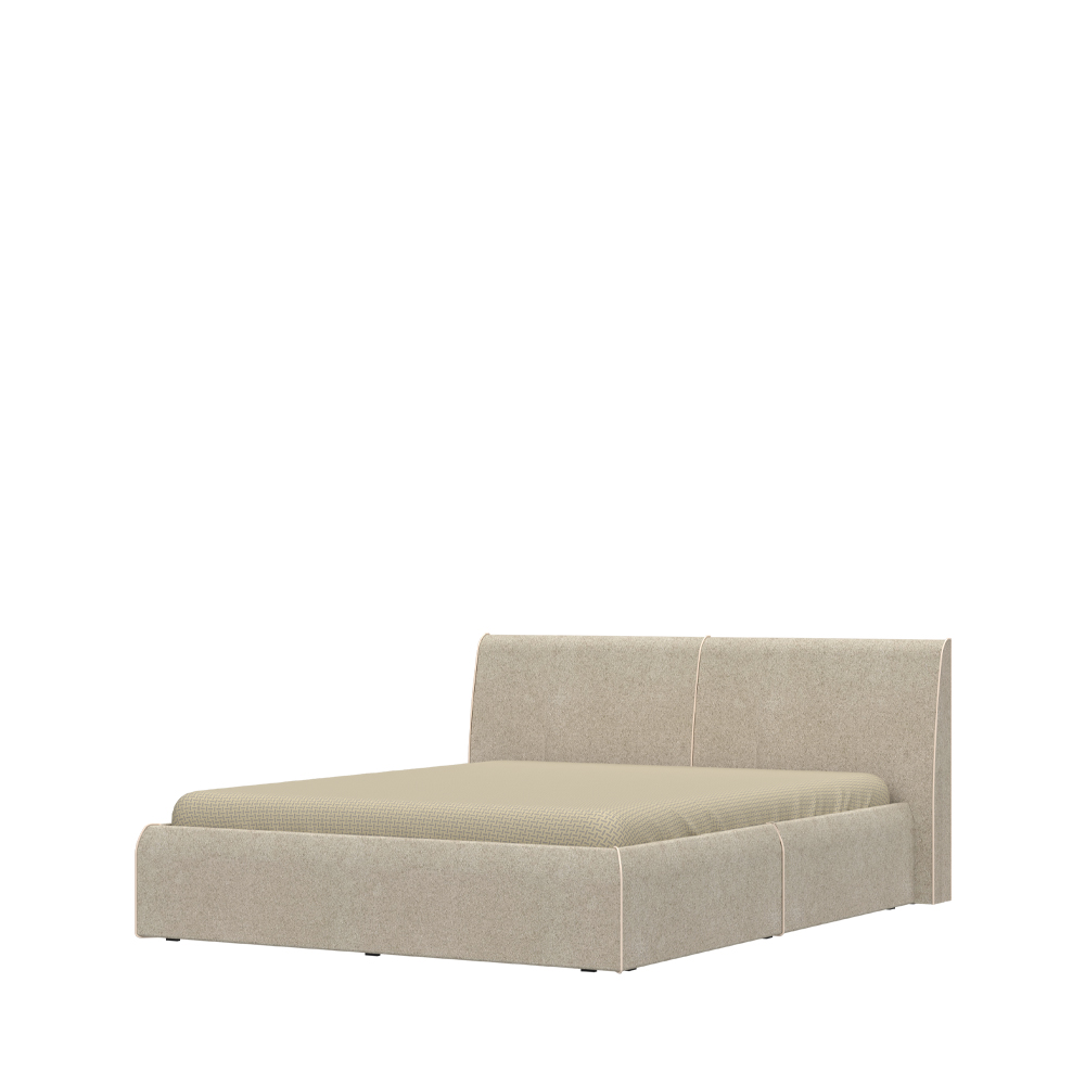Levně Postel AIR - KR160/AI - světle šedá