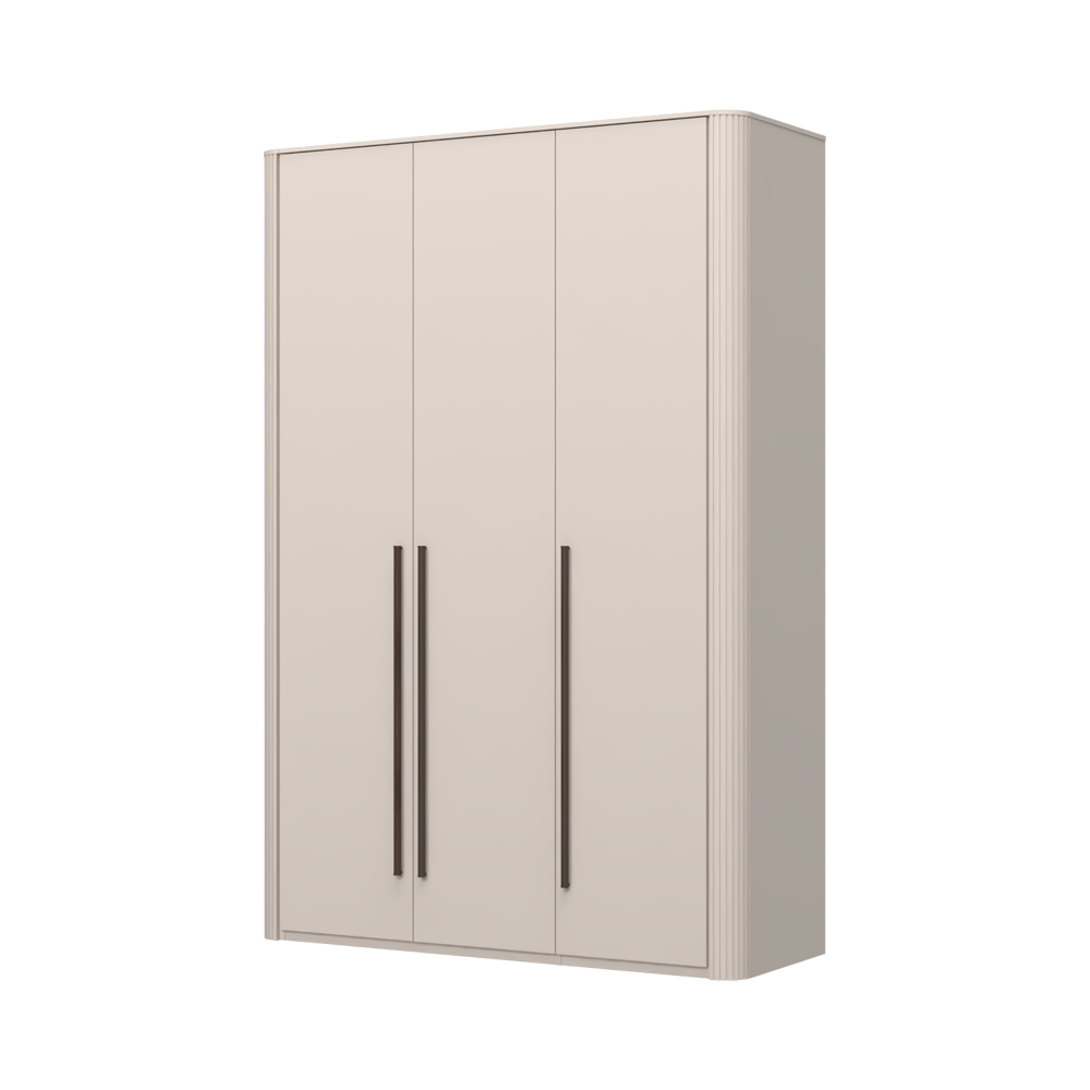Levně Skříň s osvětlením RONDO - P3R/RO - Cashmere lak mat