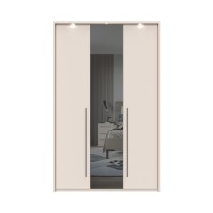 Sestava skříní s rámem, osvětlením a zrcadlem OPERA - P3B-1OG/OP - Cashmere lak mat
