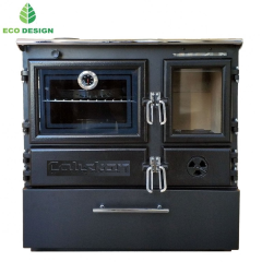 Sporák na tuhá paliva GURMET-BOX L - černý