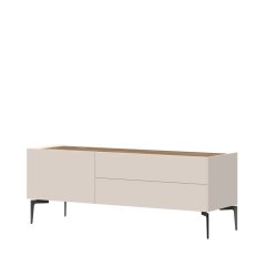 Televizní stolek SKY45 TV148N-1K2F/S45 - dub tobacco/matný efekt kašmír