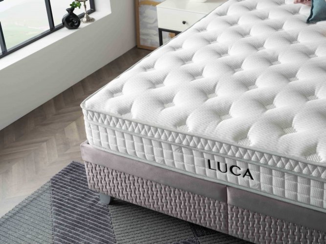 Čalouněná postel LUCA NEW - šedá