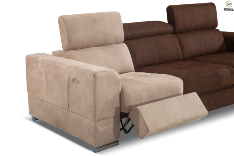 Rohová sedací souprava BRISEL - šedá