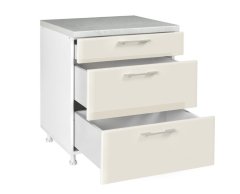 Spodní skříňka IN MDF D 80 3F B - béžová lesk