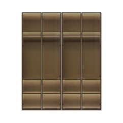 Sestava skříní prosklená OPERA - P4-4AL/OP - Cashmere lak mat