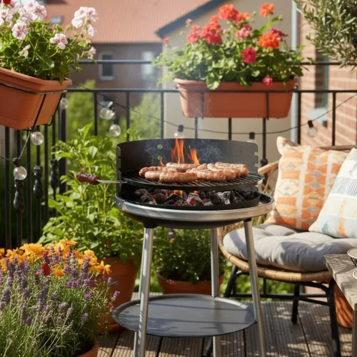 PLAMEN Litinový gril  BARBECUE - 40 cm
