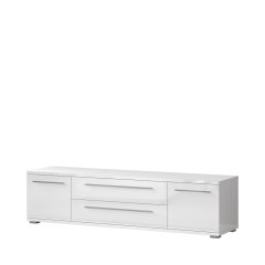 Televizní stolek PIANO TV180-2K2FV/PN bílá lesk Televizní stolek PIANO TV180-2K2FV/PN bílá lesk