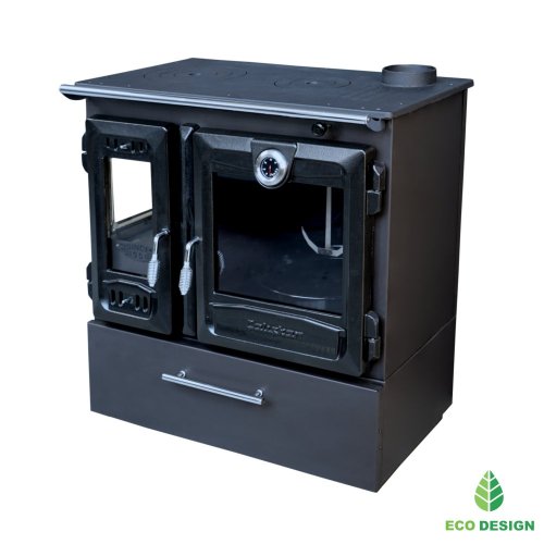 CALISKAN Sporák na tuhá paliva LABE 3D-BOX - černý