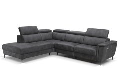 Rohová sedací souprava ORLANDO S06RE - černá