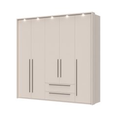 Sestava skříní s rámem a osvětlením OPERA - P52B/OP - Cashmere lak mat