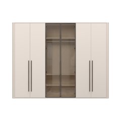 Skříň prosklená RONDO - P6-2AL/RO - Cashmere lak mat