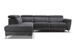 Rohová sedací souprava ORLANDO S06M - černá