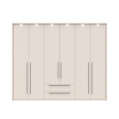 Sestava skříní s rámem a osvětlením OPERA - P62B/OP - Cashmere lak mat