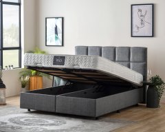 Čalouněná postel INCI - tmavě šedá