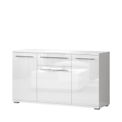 Komoda PIANO K150-3K1F/PN bílá lesk