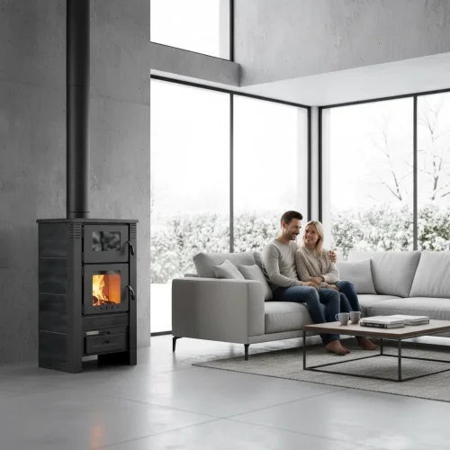 PRO-TERMO Krbová kamna TAURUS CERAMIC - černá