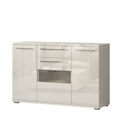 Komoda PIANO K150V-3KS1F/PN béžová lesk