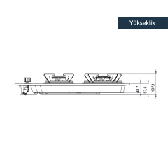 Plynová varná deska LX-40TAHD