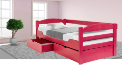 Postel z masivu K1 SOFA 90 buk natural s matrací ELASTIK - SET