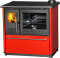 Sporák na tuhá paliva PLAMEN 850 GLAS - P červený