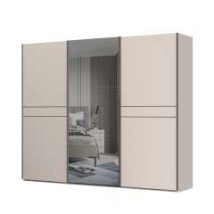 Skříň se zrcadlem OPERA - PK281-OG/OP - Cashmere lak mat