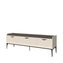 TV komoda SOFFY - TV197-3F/SF - Pepper bílá lak mat