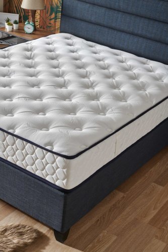 Čalouněná postel HYPERSOFT- modrá