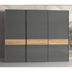 Skříň ONYX - PK281/ON antracit lesk/ořech pacific lesk