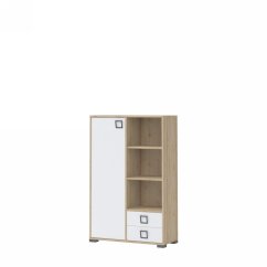 Komoda KIKI - K12 - buk/bílá