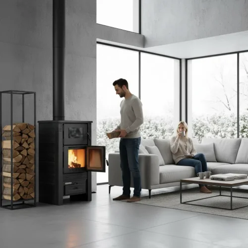 PRO-TERMO Krbová kamna TAURUS CERAMIC - černá