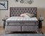 Čalouněná postel DELUXE s matrací - šedá