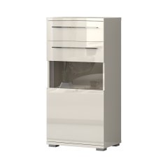 Vitrína PIANO V60-1KS1F/PN béžová lesk