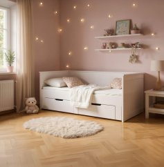 Postel s roštem MARTA a matracemi SOLO - set