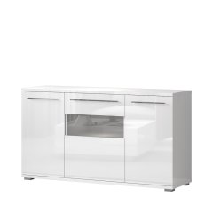 Komoda PIANO K150-3KS/PN bílá lesk
