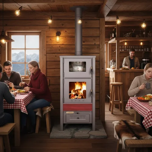 PRO-TERMO Krbová kamna TAURUS CERAMIC - červená