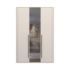 Skříň se zrcadlem a osvětlením RONDO - P3R-1OG/RO - Cashmere lak mat