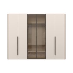 Skříň prosklená s osvětlením RONDO - P6R-2AL/RO - Cashmere lak mat