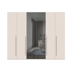 Sestava skříní se zrcadly OPERA - P6-2OG/OP - Cashmere lak mat