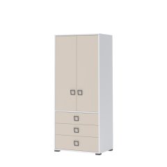 Skříň KIKI - G23 - bílá/písek