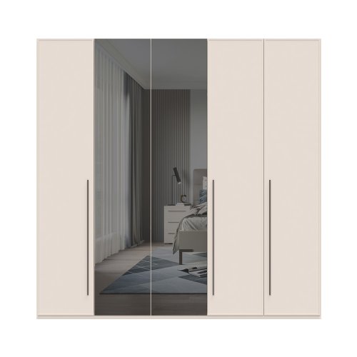 Sestava skříní se zrcadly OPERA - P5-2OG/OP - Cashmere lak mat