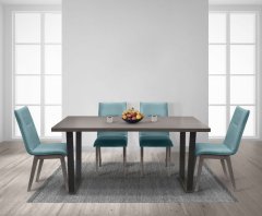 Jídelní stůl Pablo TR 160x90 - tmavý ořech/antracit