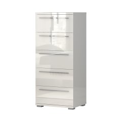 Komoda PIANO - F5/PN bílá lesk