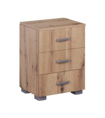 Noční stolek MATIS 3F - dub artisan