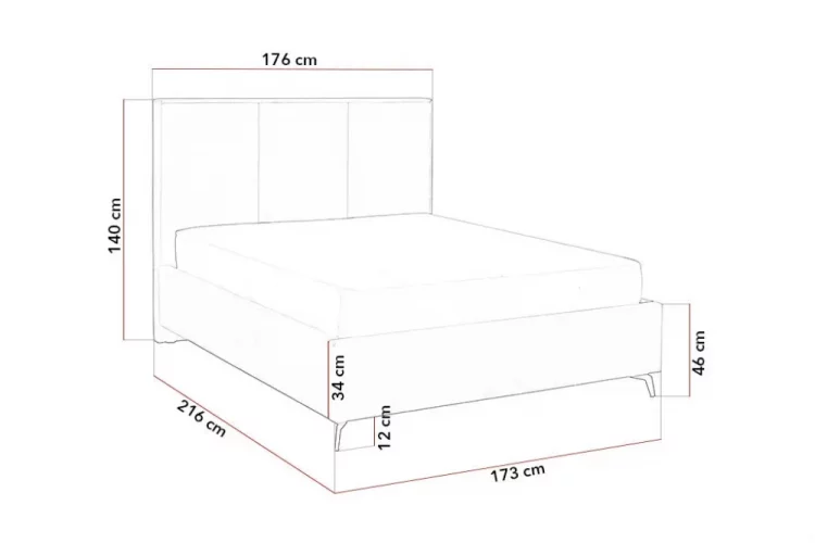 Čalouněná postel CESTO - zelená - Rozměr: 180 × 200 cm