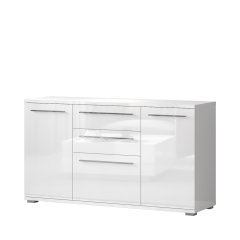 Komoda PIANO K150-3K2F/PN bílá lesk