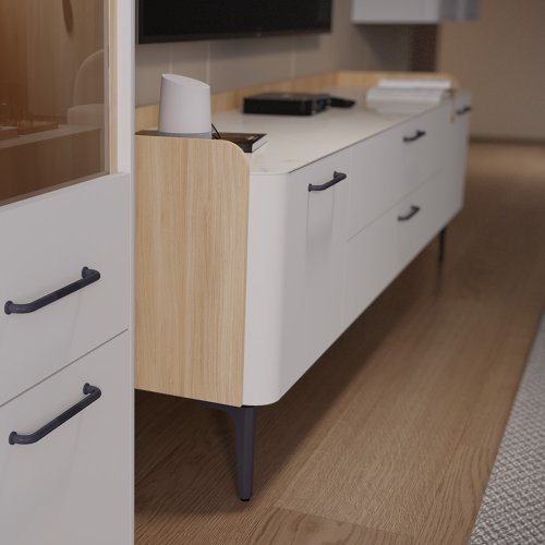 TV komoda AIR - TV175-2K2F/AI - Pepper bílá lak mat