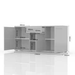 Komoda PIANO K180-3K1F/PN bílá lesk