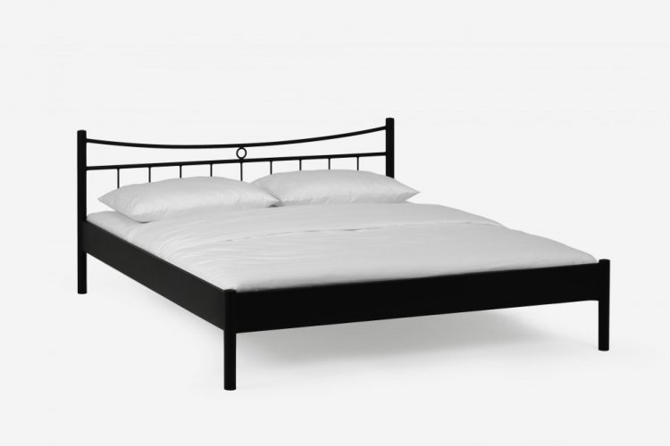 Dvoulůžková postel MERCURY - SVENJA (černá)