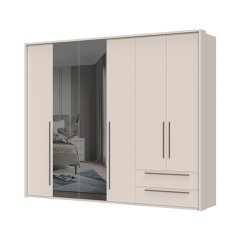 Sestava skříní s rámem a zrcadlem OPERA - P62A-2OG/OP - Cashmere lak mat